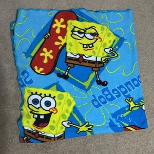 SpongeBob themed throw blanket